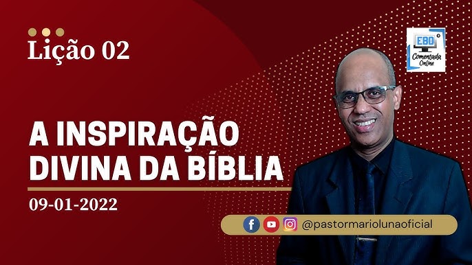 Portal EBD - Lição 1 - Inspiração divina e autoridade da Bíblia IV