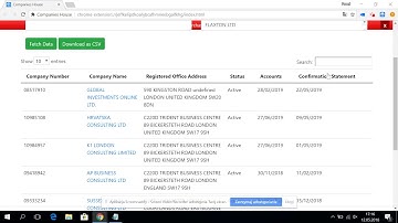 Companies House Checker - Chrome Extension