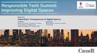 Panel #3: Algorithmic Transparency in Digital Spaces