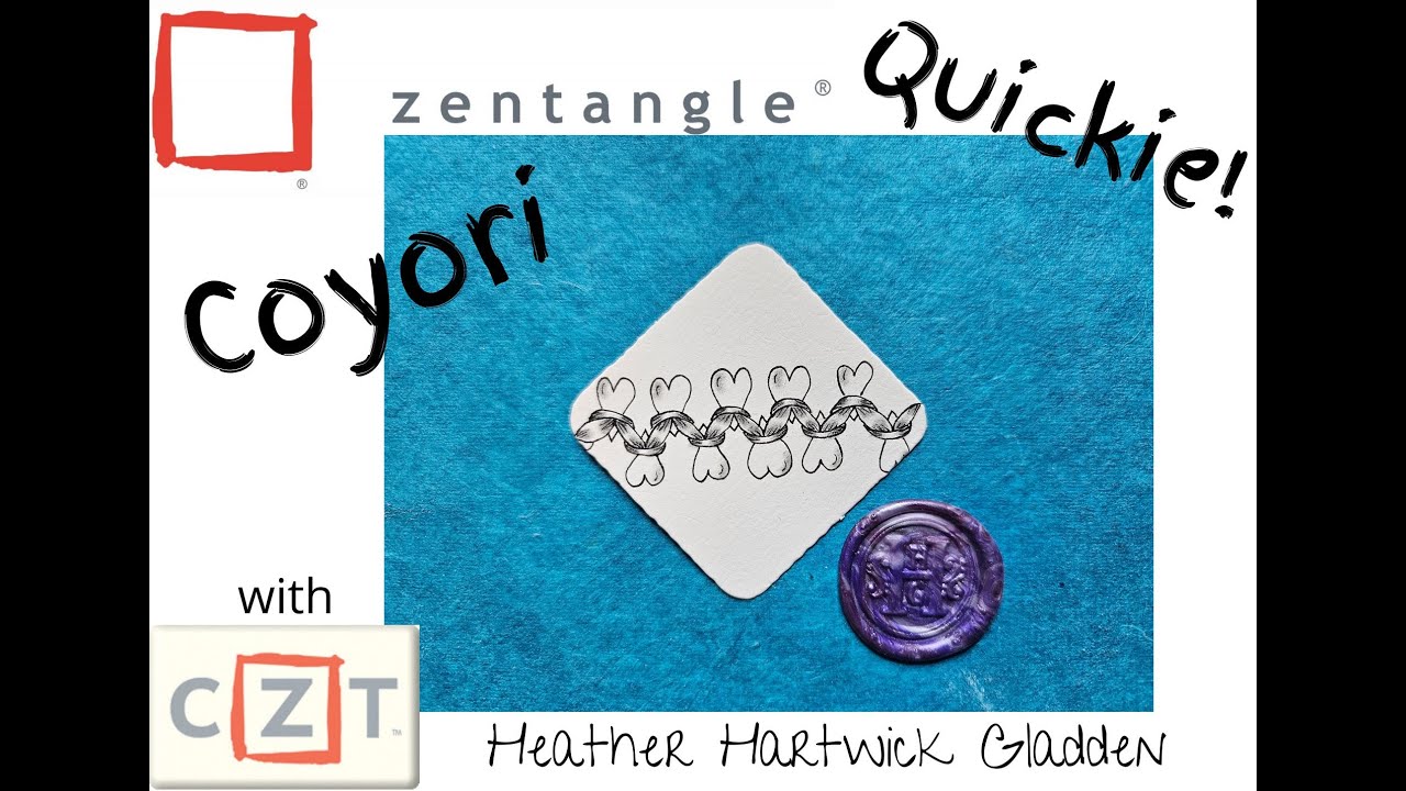 Coyori | Zentangle® Quickie - YouTube