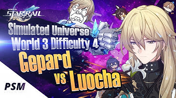 Simulated Universe | World 3 - Difficulty 4 | Gepard Boss Fight with Luocha |  Honkai Star Rail