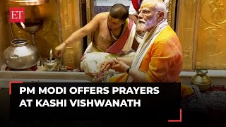 PM Modi offers prayers at Kashi Vishwanath after grand roadshow in Varanasi