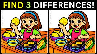 ⏰脳を鍛えよう：3つの違いを見つけよう🎯【#546 脳トレゲームチャレンジ 3つの違いを見つけよう】 screenshot 1