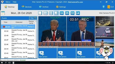 Face Recognition with Free CCTV Software in real-time