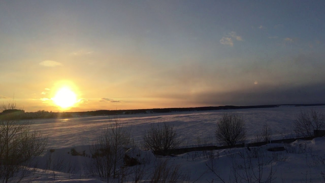 Зима Кама движется - YouTube