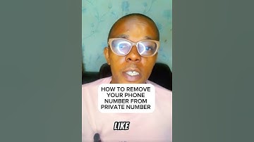 How to remove your phone number from  private numbers