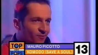 Mauro Picotto Live On top of the pops Komodo Save A Soul TOTP (VHS Capture)