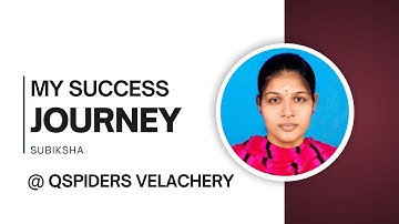 Congratulations, Ms. Subiksha  for getting placed as a Test Engineer