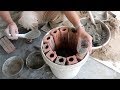 Fun And Ideas With Cement at Home - Design Beautiful Plant Pots From Cement And Brick