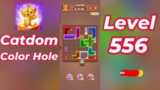 Catdom Color Hole Level 556 Walkthrough [NEW UPDATE] 🐱🟣 | Relaxing Color Puzzle Game | Go Answer