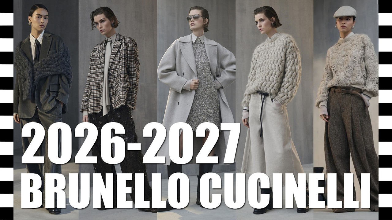 🔥 BRUNELLO CUCINELLI коллекция осень-зима 2026-2027 на Неделе моды в Милане со СТОП-кадром. FW 2026