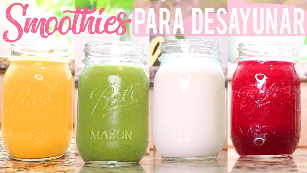 4 licuados para acompañar en el desayuno | Saludables y con verduras | by Mundo Mom