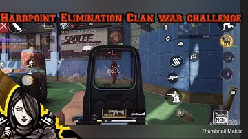 Hardpoint Elimination Clan war challenge in Hardpoint COD mobile