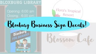 Bloxburg Library - Sign by BlossomDigitalDesign on DeviantArt