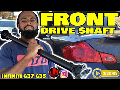 How to replace front drive shaft infiniti g37 g35 sedan awd