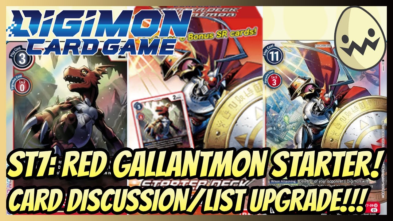Digimon Card Game: ST7 Gallantmon Starter! Card Discussion/List Upgrade!