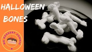 HALLOWEEN MERINGUE BONES RECIPE | Gluten Free Treat | MsDessertJunkie