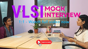 VLSI RTL Design Mock Interview | For Freshers & Entry-Level Jobs | prasanthi Chanda