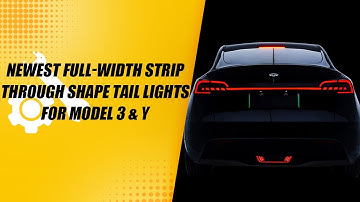 Tlyard Newest Full-Width Strip Through Shape Tail Lights For Model 3 & Y