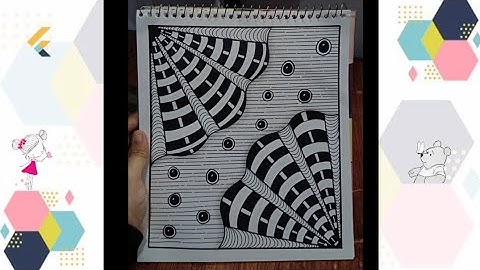 Zentangle pattern part 26| Beginners friendly| SoftLine Studio