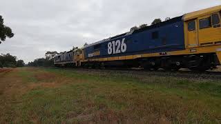 8126 & 8171  LE at Mugincoble NSW.  Thu 28th July 2022