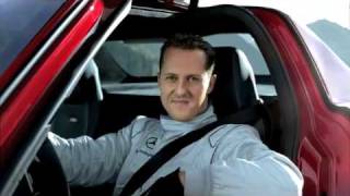 Mercedes Benz SLS AMG Tunnel Experiment with Michael Schumacher