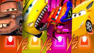 Cars 3 Mater vs Spider Lighting McQueen vs Lighting McQueen Eater vs Cruz Ramirez x Coffin Dance