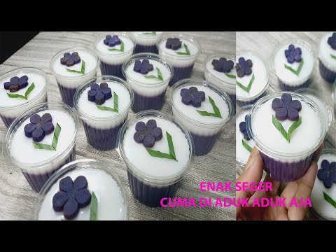 Resep Puding Ubi Ungu Fla Santan