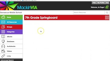 Access 7th Grade SpringBoard Online