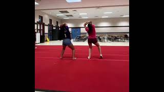 Red Mountain Cheer Tryout Dance 2025 Back view with music