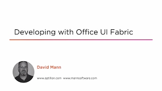 Course Preview: Developing with Office UI Fabric