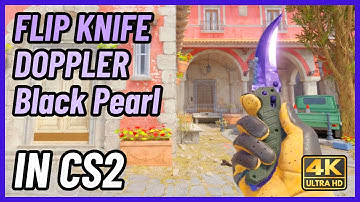 ★ CS2 Flip Knife Doppler (Black Pearl) | CS2 Knife In-Game Showcase [4K]