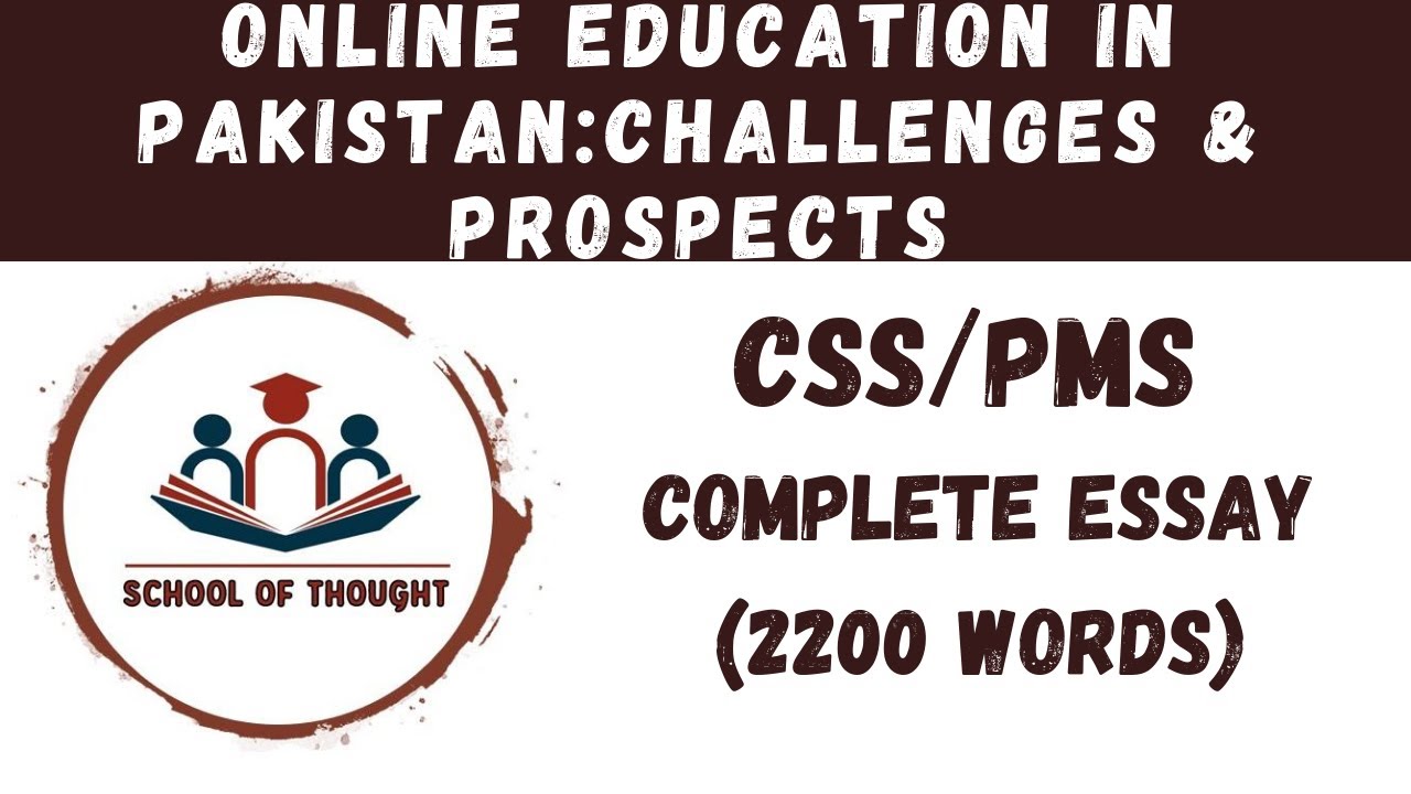 online education in pakistan essay grade 5