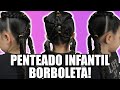 Penteado Fácil Com Ligas De Borboleta!