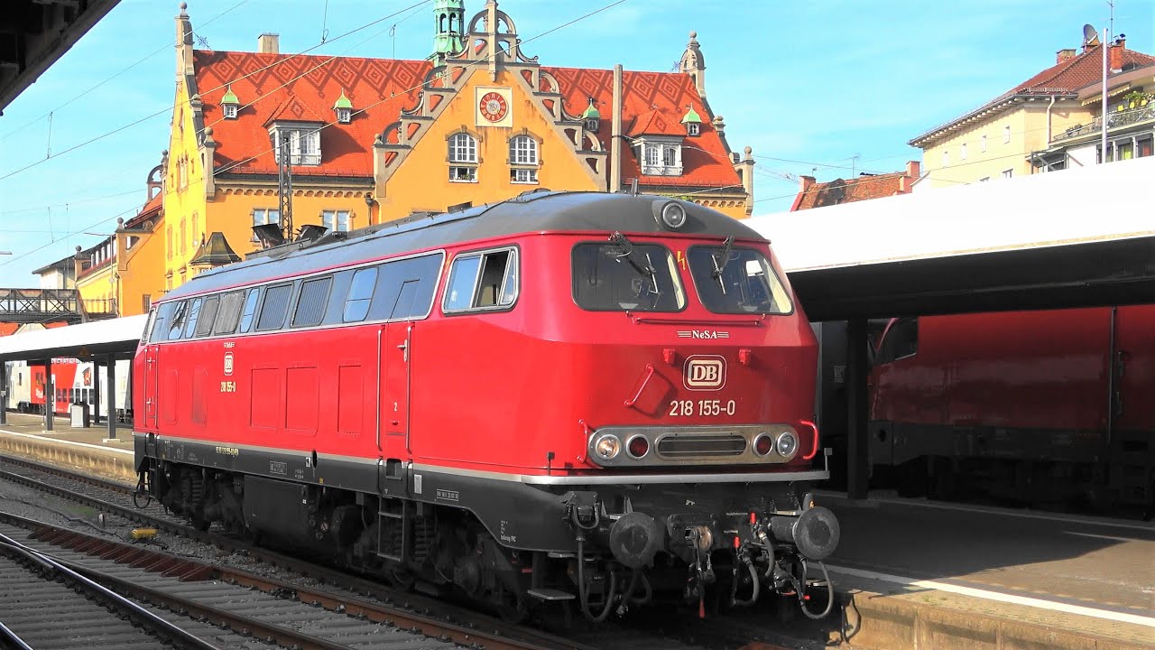 😍Dem quietschendem PESA folgt NeSA 218 155 am IC119 Bodensee & ÖBB 1144 in Lindau-Insel