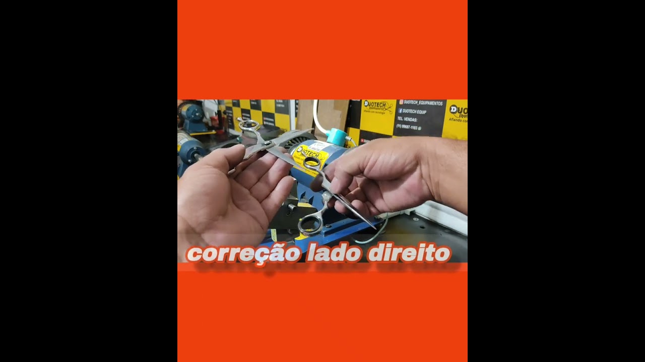 Afiação de tesoura esquerda com o braço Articulado da Duotech equipamento do Brasil 🇧🇷🇧🇷🇧🇷🇧🇷🇧🇷🇧🇷🇧🇷