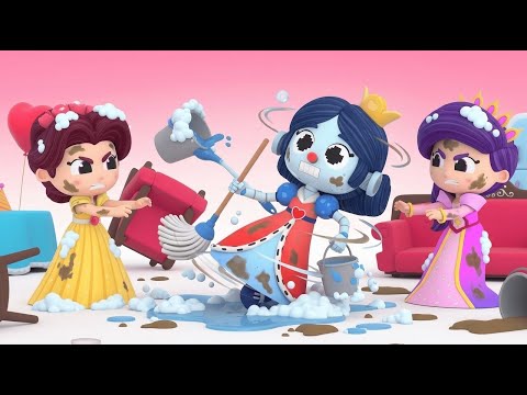 สร้างหุ่นยนต์ทำความสะอาดบ้าน 🤖 การ์ตูนตลกสำหรับเด็ก | Increditales