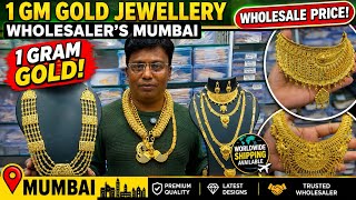 Gold plated Jewellery Wholesale Market Mumbai 1Gm Gold Jewellery wholesalers Micro Plated jewellery