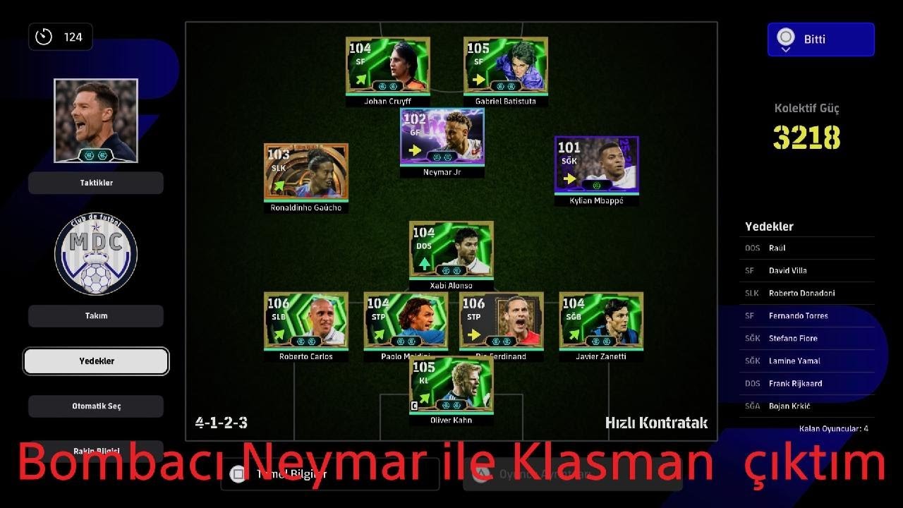 eFootball_2026 2.Hesapta Bombacı Neymar İle Klasman çıktım