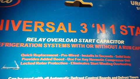 Supco 3-in-1 install on chest freezer