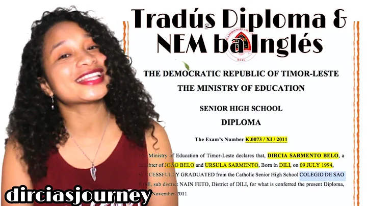 Oinsá Tradús DIPLOMA no NEM ba lian INGLÉS | Tutorial badak tradusaun dokumentu | dirciasjourney