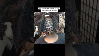 Loc retwist and two ponytails in Tucson &amp; Sierra Vista Az 520-808-2465 or 520-389-4499 text only