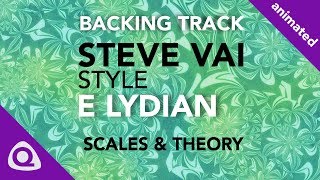 Vignette de la vidéo "Backing Track: STEVE VAI Style Dreamy E Lydian/A Lydian Mode"