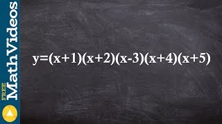 ACT SAT Prep How to determine the number of intercepts of a polynomial factored