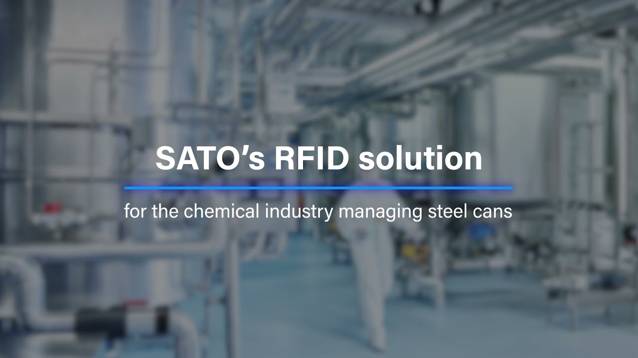 SATO's RFID solution for Chemical Industry Tracking of Steel Cans/Containers