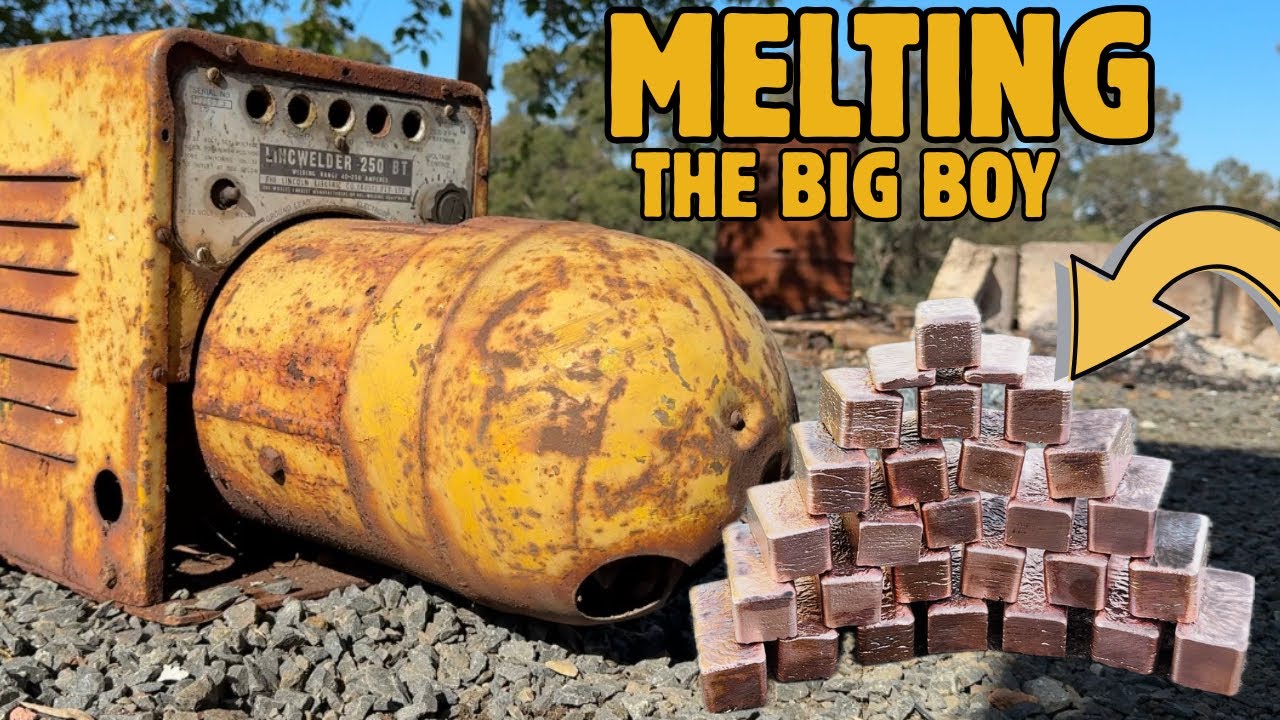 Массовая рекуперация меди — утилизация на свалках металлолома — плавка металлов методом ASMR