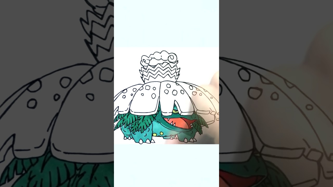 Coloring Gigantamax Venusaur  