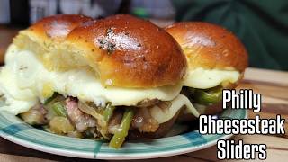 Dangerously Addictive Philly Cheesesteak Sliders