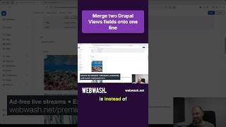 Merge two Drupal Views fields onto one line #shorts