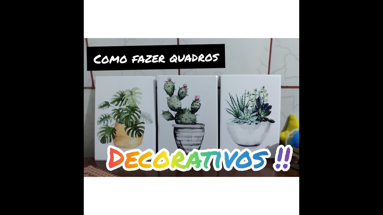 Quadros decorativos em MDF fáceis de fazer #DIY